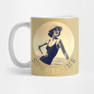 Woman in summertime Mug